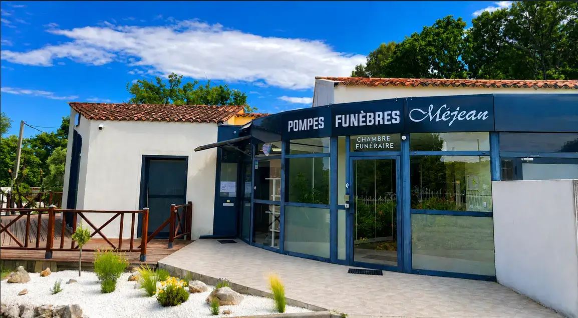 Façade des Pompes Funèbres Méjean à Clapiers